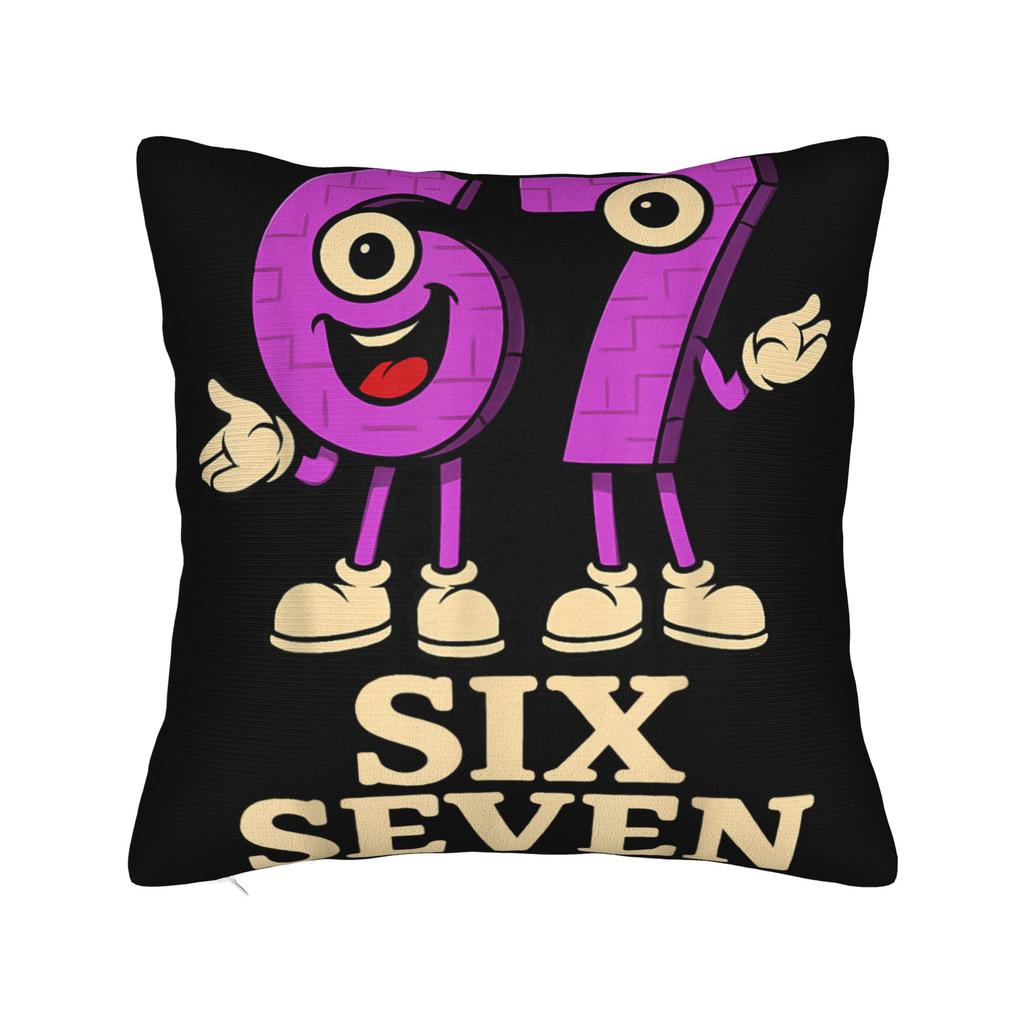 67 Шесть Семь 6-7 Забавная Итальянская Мем-Подушка для Мозга Наволочка Мягкая Наволочка Милая Забавная Наволочка для Дивана Спальни Домашний Декор