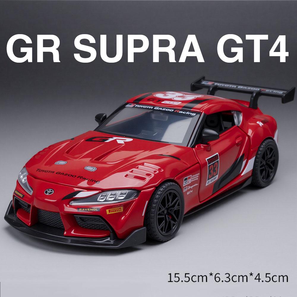 1:Масштаб 1:32 Supra GT4 Prado Модель автомобиля Игрушка Двери открываются Звук Свет Оттянуть Назад Высокодетализированные Модели автомобилей для Детских Игрушек