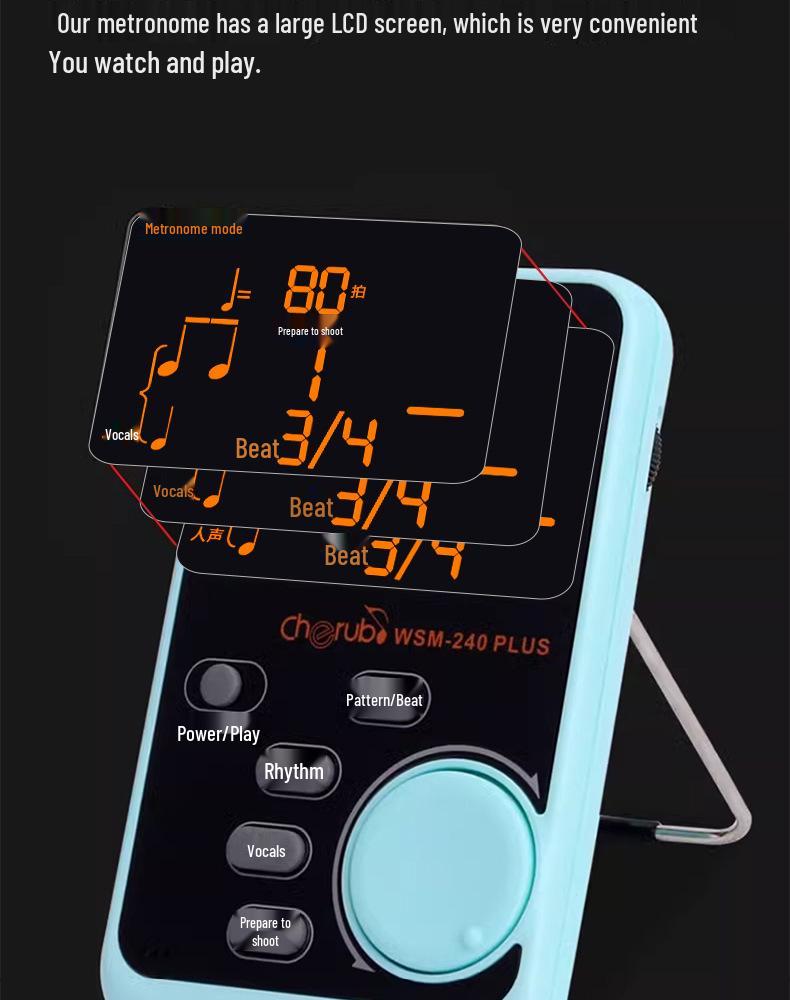 Little Angel WSM240 Universal Electronic Metronome for Piano, Saxophone, Violin, and Guitar Grade Exams.