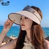 Новый летний козырек, детская модная универсальная солнцезащитная шляпа, для активного отдыха, велоспорта, с большими полями, подчеркивающая лицо, маленькая шляпа с открытым верхом