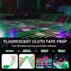 6 цветов неоновой тканевой ленты флуоресцентная УФ-лента черного света светящаяся в темноте лента неоновая воздуховодная светоотражающая лента для вечеринок в УФ-свете на сцене темная зона (0,6 дюйма X 16,5 футов)