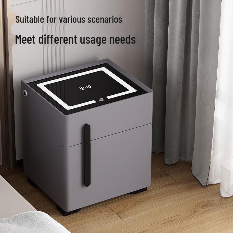 Tiger Smart Bedside Safe with Fingerprint Lock & Wireless Charging
