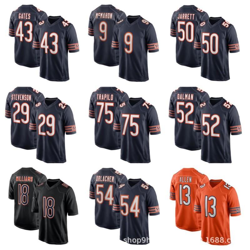 Chicago Bears 34 Walter Payton Mens Football Jersey Team Sports Athletic Apparel