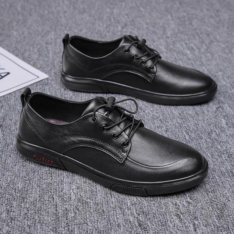 Men's Casual Sneakers Fashion Business Formal Genuine Leather Shoes Men 2026 Breathable Non-slip High Quality Men Footwear