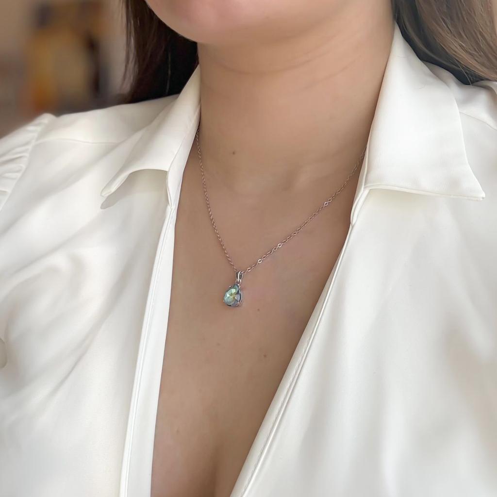 Silver Pendant with Mystic Topaz 3.175ct (2158004)