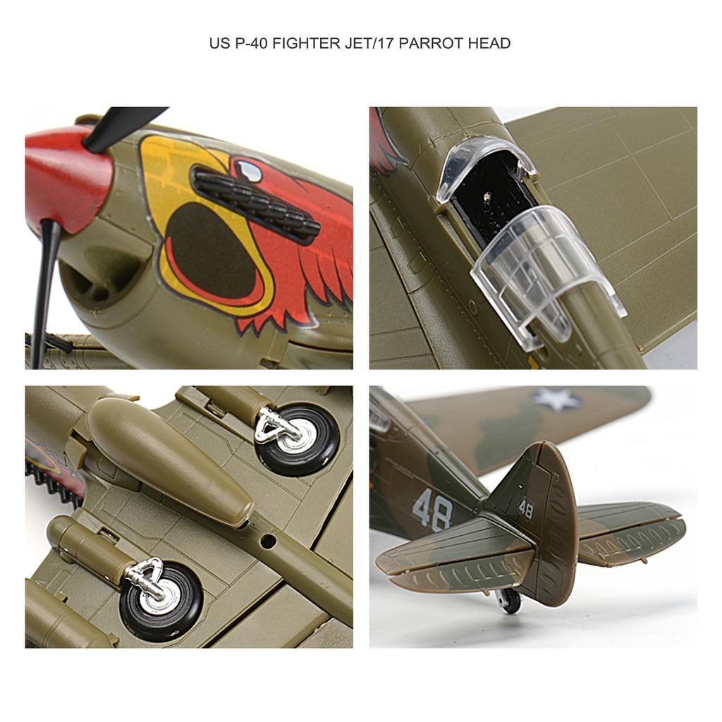 1/48 Истребитель ВОВ Модель AirForce P-40 Tomahawk Военный Летающие Тигры Самолет-истребитель P51 MUSTANG F4U BF109 Модель Истребителя Игрушки-головоломки
