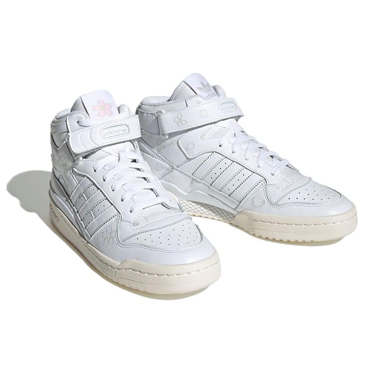 adidas Forum Mid Hanami - Белые кроссовки унисекс Cloud-White Off-White IG9646