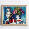 Full Diamond Round Diy Painting Flower And Tea Diamond Embroidery Mosaicfull Display Picture