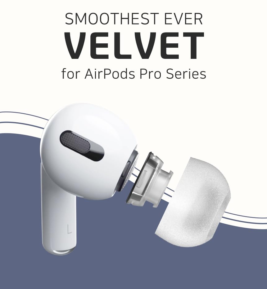DIVINUS VELVET for AirPods Pro Pair Each of 5 Earpiece with Adapter for AirPods Pro 1 Pair for Completely Wireless Earphones Authorized Distributor [1