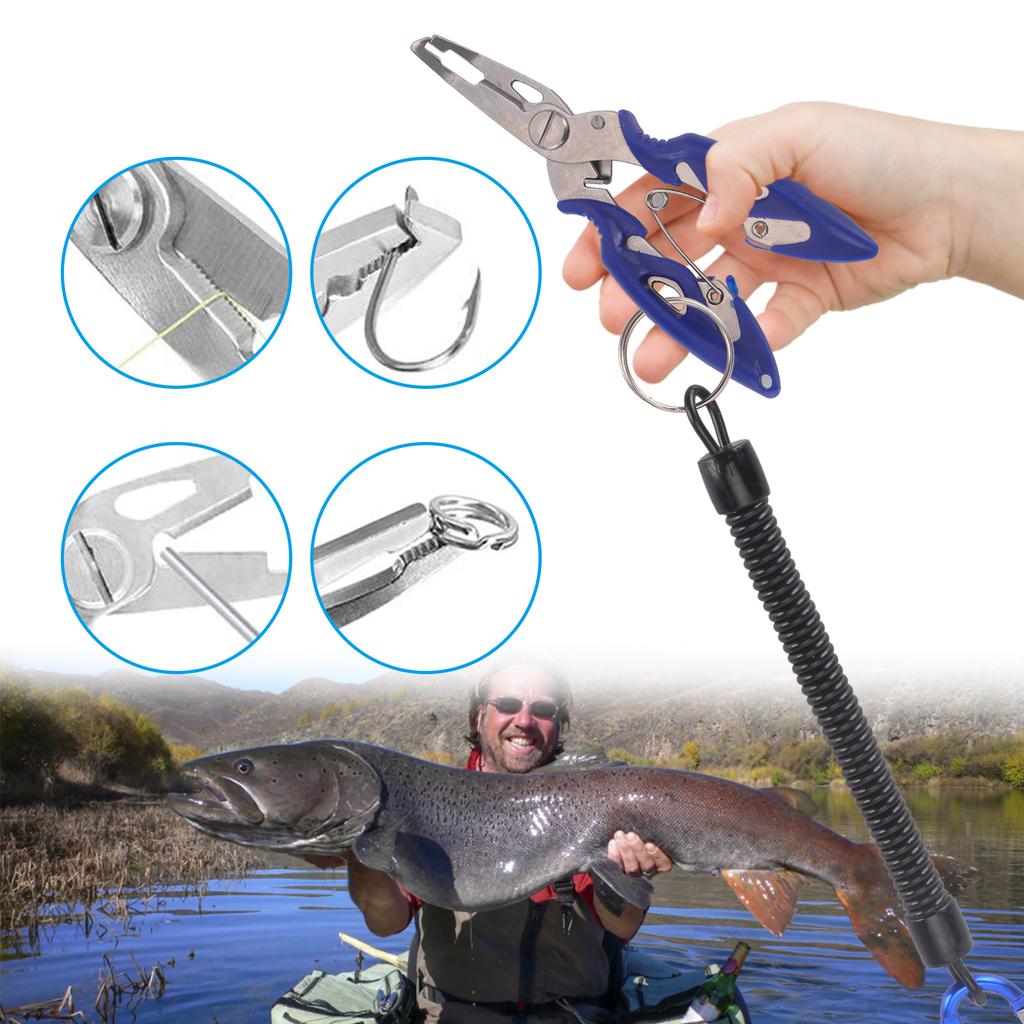 Fishing Tool Kit Fishing Hook Remover Tool Fish Lip Gripper Digital Fish Scale Fishing Pliers with