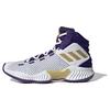 Adidas Pro Bounce 2018 Comfortable Durable Lightweight Mid-Top Basketball Shoes Unisex Sneakers White Purple IG4495