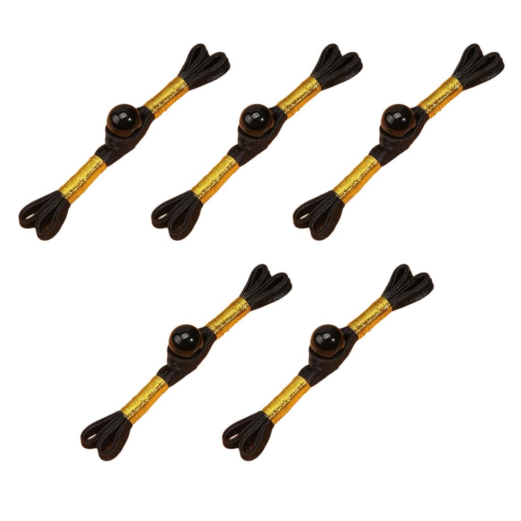 5PCS Chinese Cheongsam Buttons Traditional Costume Ornament Closure Buttons for Sewing Sweater Cardigan Evening Gowns