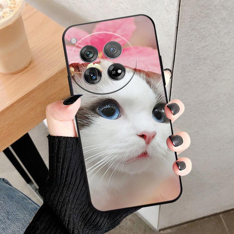 For OnePlus 12 Case Cover For OnePlus12 Fundas New Black Soft Silicone TPU Protective Phone Case For One Plus 12 Bumper Coque