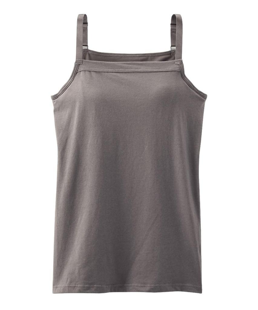 Nissen Поддерживающий топ-бра из смесового хлопка, сероватый, размер L, майка, камисоль, бежевый,