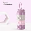 Three-layer Infant Milk Powder Box Portable and Large-capacity Baby Dispensing Sealed Box Cartoon Milk Powder Dispensing Box