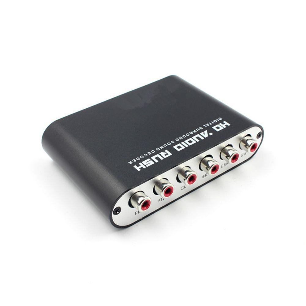 Converter 5.1 Channel SPDIF Coaxial AUX 3.5mm to 6RCA AC3 Audio Digital to Analog Audio Decoder Decoder Amplifier DAC Converter