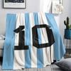 1PC Lionel Messi Patterned Flannel Blanket Suitable For All Seasons for Home Decor Warmth and Comfort Gifts Holiday Present