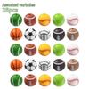12/25/40pcs Silicone Sports Style Decorative Beads Football Basketball Beads DIY Bracelet Necklace Earrings Keychain Foot Chain