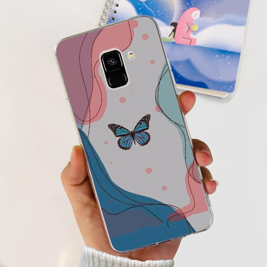 For Samsung Galaxy A8 2018 Case SM-A530F New Fashion Painted Cover Soft Silicone Phone Case For Samsung A8 Plus A8+ A730F Bumper