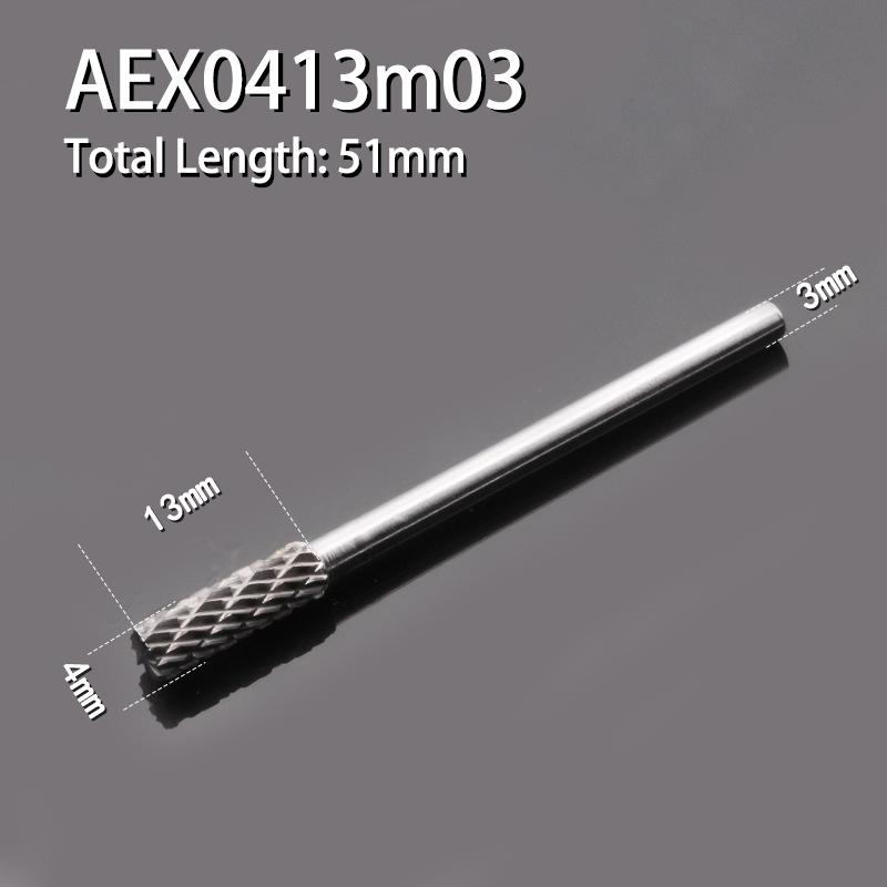 Вращающийся напильник из вольфрамовой стали 1 шт., паз для буля с лезвием сверху, цилиндрическая фреза из твердосплавного сплава, тип колонны 3-16 мм