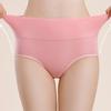 Хлопковые трусики для женщин с высокой талией, нижнее белье больших размеров, женские трусы, однотонное комфортное женское нижнее белье