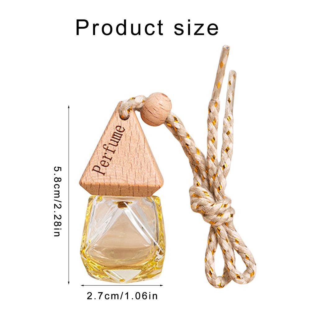 Автомобильный диффузор для духов, украшение для ароматерапии, подвесной флакон с треугольной крышкой, освежитель воздуха, диффузор для эфирных масел