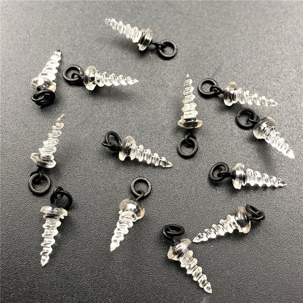 20Pcs Floating Bait Boilie Screws With Ring Swivel Hair Rig Hook Link Stop Beads Baits Screw Carp Fishing Accessories