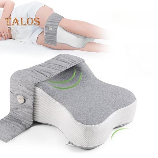 Подушка для ног Comfort Knee для спящих на боку, подушка для ног из пены с эффектом памяти для облегчения боли в спине и пояснице, эргономичная подушка для ног с регулируемым ремнем