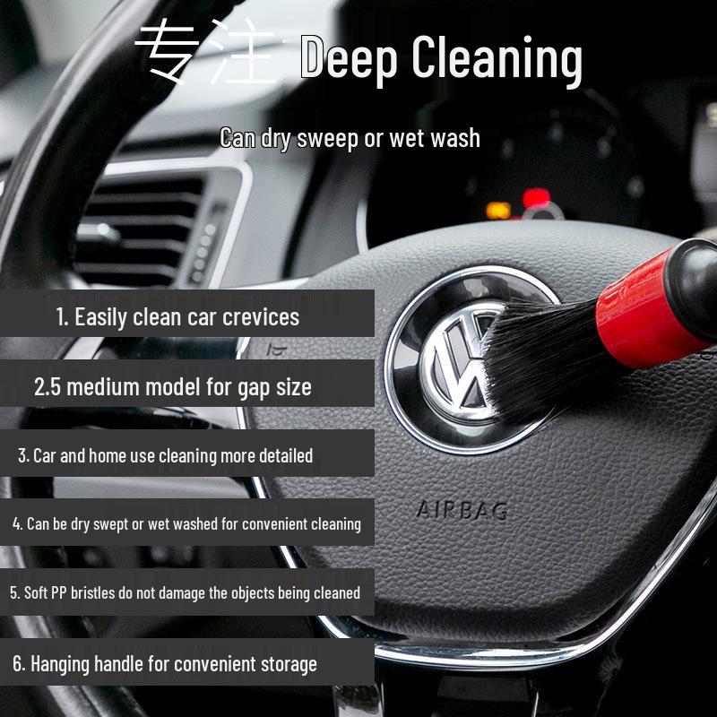 Набор из 5 щеток для чистки и детализации воздуховодов автомобиля