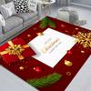 Christmas Print Decorative Floor Mat Living Room Bedroom Sofa Bedside Blanket Year Corridor Floor Antifouling Door Mat