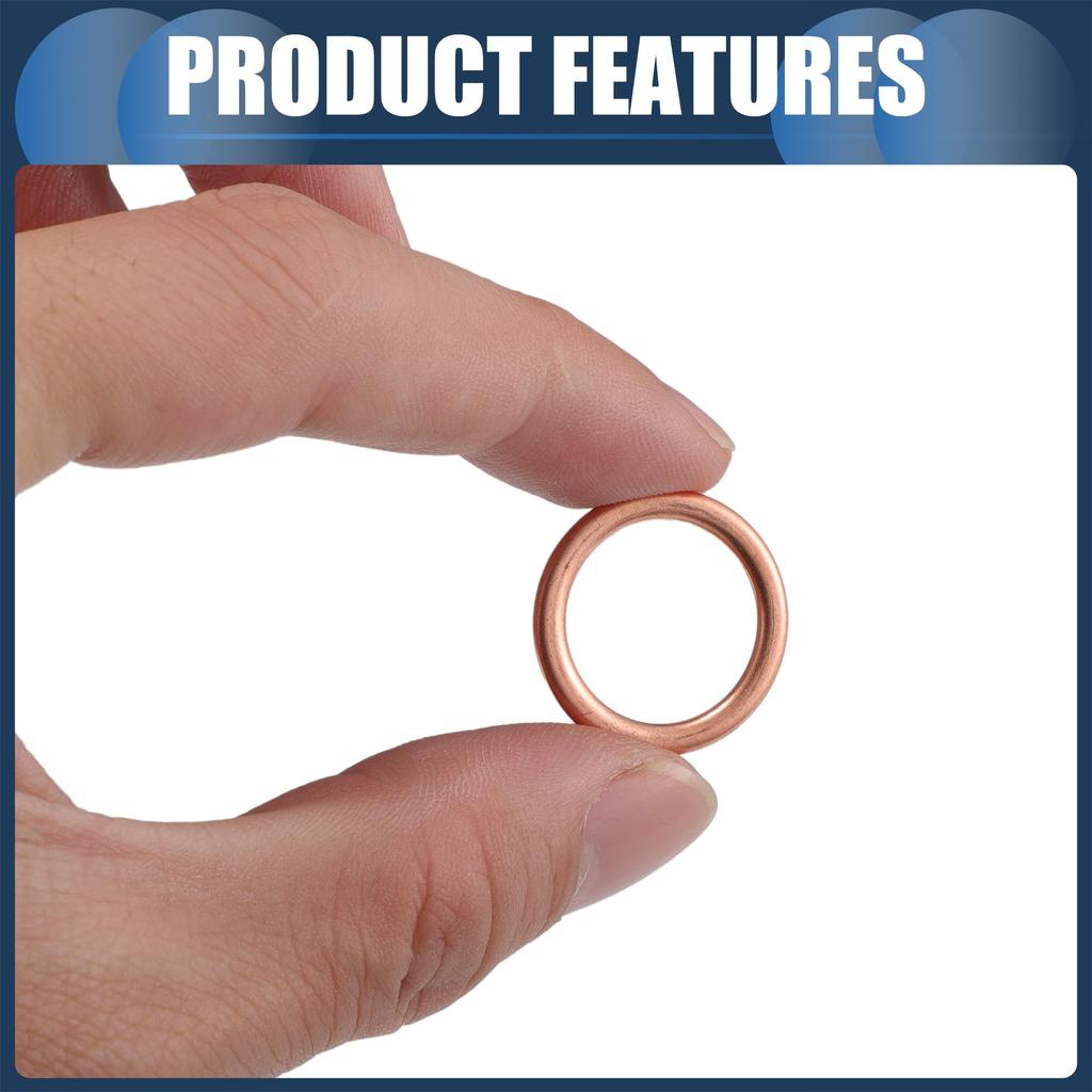 INFINAUTO 16мм 0,63" ID №11137546275 МИНИ Прокладка сливной пробки для R56 LCI 2009-2013 Алюминиевый сплав Медный цвет 25шт