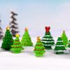 Mini Christmas Tree Couple Figurine Doll Garden Decor Ornament Kid Toy Miniature Landscape Christmas Decorations for Home