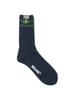 Beams Plus Men's Schoolboy Socks, Navy/Green, 0, 38430010479