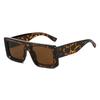 New Retro Tortoise Shell Square Women Sunglasses  Personality Brand Design Men Versatile Casual Glasses Uv400