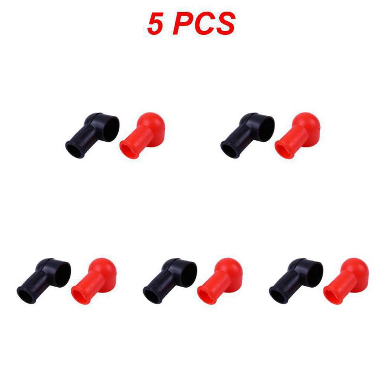 1~10 шт. резиновые защитные защитные крышки для клемм аккумулятора, защитные крышки для кабельных наконечников, изоляционные крышки, сменные инструменты, красные/черные, авто