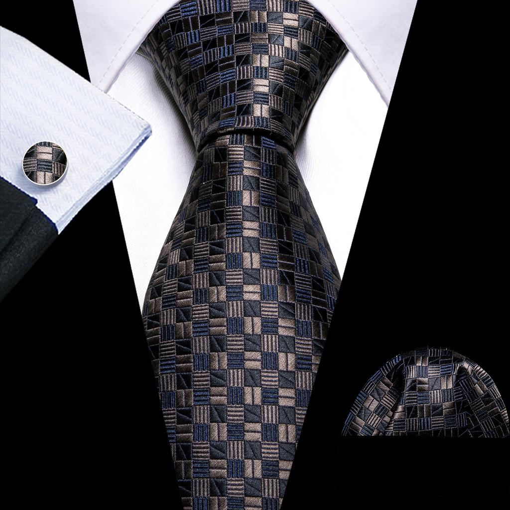 Мужские галстуки с цветочным принтом Barry.Wang, тканые свадебные галстуки с узором пейсли, носовой платок, запонки, формальный повседневный набор