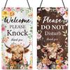 Do Not Disturb Door Hanger Sign - Welcom Please Do Not Disturb Sign for Office Reversible Double Sided In Session Door Signs for Office Business
