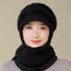 Winter Hat Female Faux Rabbit Fur Ear Protection Wool Hat Plush Thick Warm Knitted Hat