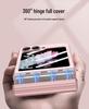 Магнитный чехол-пенал для Samsung Z Flip6: Стильный держатель со складной защитой экрана и прочным жестким корпусом