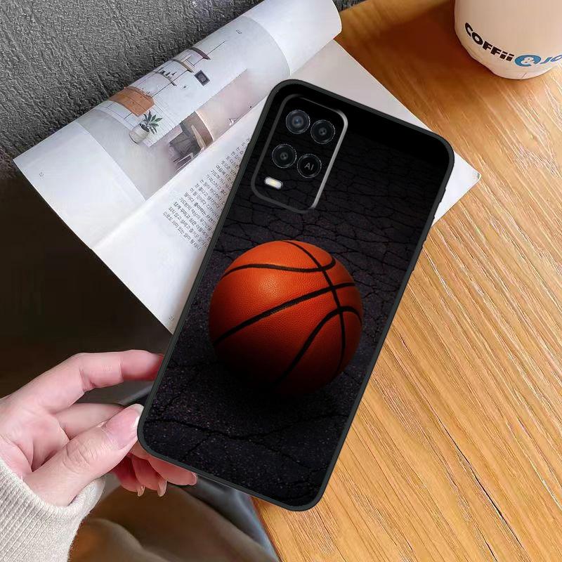 Чехол 'Сердцебиение в баскетболе' для OPPO A17 A16 A15 A78 A98 A54 A74 A94 A76 A96 A77 A52 A72 A5 A9 A53 A54s A57s