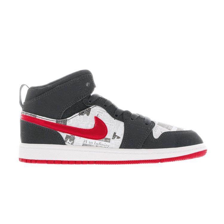 Jordan 1 Mid SE PS Newspaper Air Times BQ6932-061