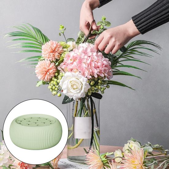 Silicone Spiral Ikebana Stem Holder DIY Bouquet Twister Vase Flower Arranger Grid