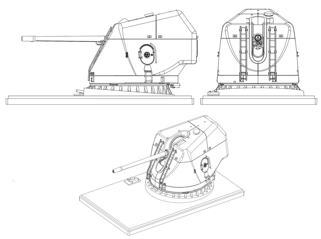 Fujimi Model Collect Equipment Series 6 Destroyer 54 калибра 127 мм пушка Нет. Скорострельное оборудование типа «Конго»-6