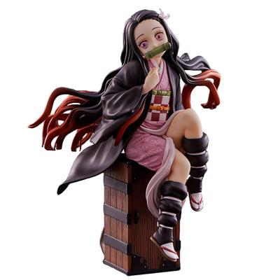 Изысканное качество Demon Slayer Kimetsu No Yaiba Аниме Модель Камадо Незуко Gk Экшн-фигурка 17см ПВХ Статуэтка Коллекционная игрушка