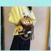 Little Cute Raccoon Cartoon Animal Doll Plush Backpack For School And Travel