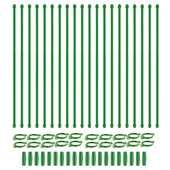 Plant Stakes with Clips Extendable Orchid Support Stake Gardening Plant