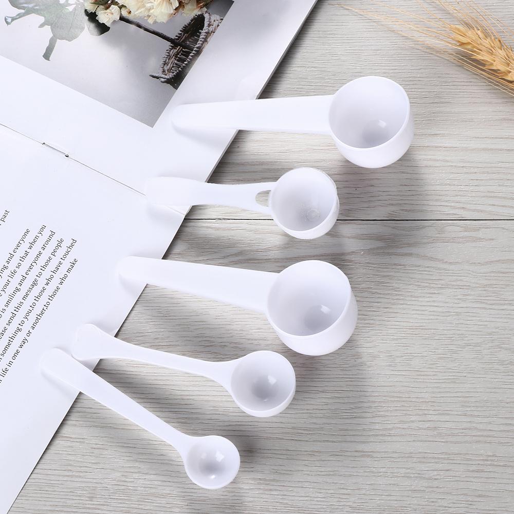 10Pcs 1/3/5/10g Milk Powder Measuring Spoons Coffee Protein  Powder Scoop Plastic Spoon Kitchen Seasoning Measuring Spoons