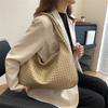 French High-End Woven Bag For Women, Versatile Shoulder Bag, Niche Texture Portable Commuter Bag