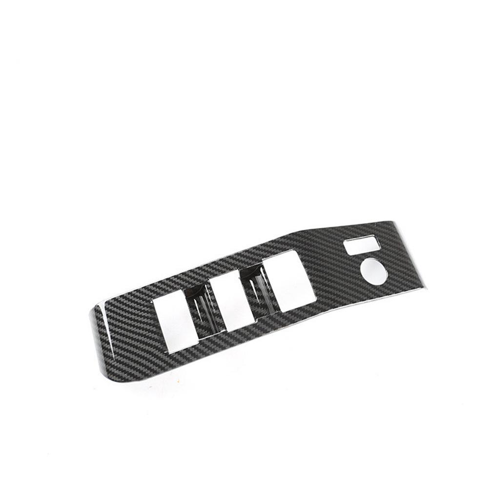 For 2020-2022 Toyota Highlander Window Switch Panel Cover Trim Carbon Fiber Look