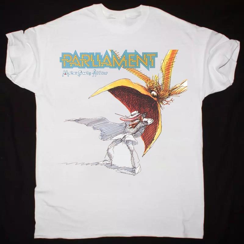 Parliament Band Album White Color 100% Cotton Shirt RS575